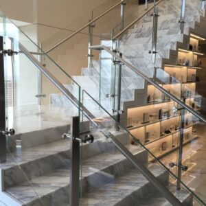 Staircase Railing With Glass