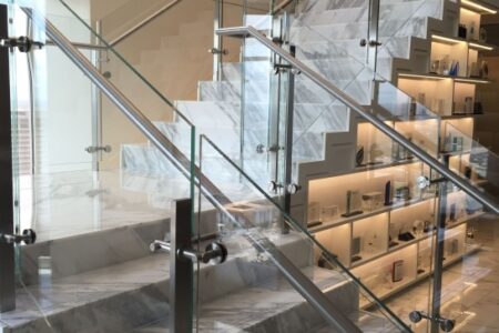 Staircase Railing With Glass