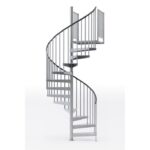 Stunning Wide Spiral Staircase Photo 695
