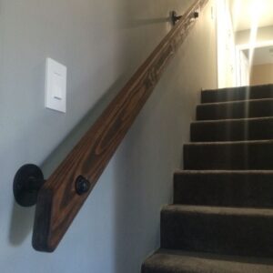 Basement Stair Handrail