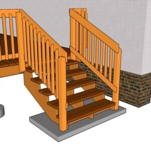 Deck Stair Railing