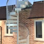 Stylish Galvanised Spiral Staircase Image 425