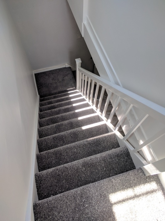 Stylish Grey Carpet Stairs And Landing Image 808