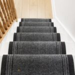 Stylish Grey Stair Carpet Photo 854