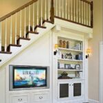 Stylish Living Room Design Under Stairs Image 321