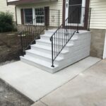 Stylish Railing For Concrete Steps Photo 775