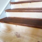 Stylish Staining Wood Stairs Photo 616