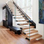 Stylish Stair Glass Handrail Photo 665