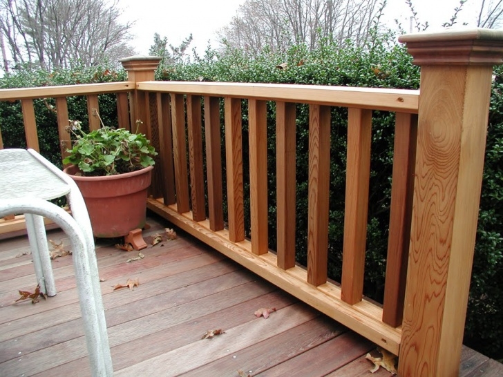 Super Cool Exterior Wood Handrail Designs Photo 805