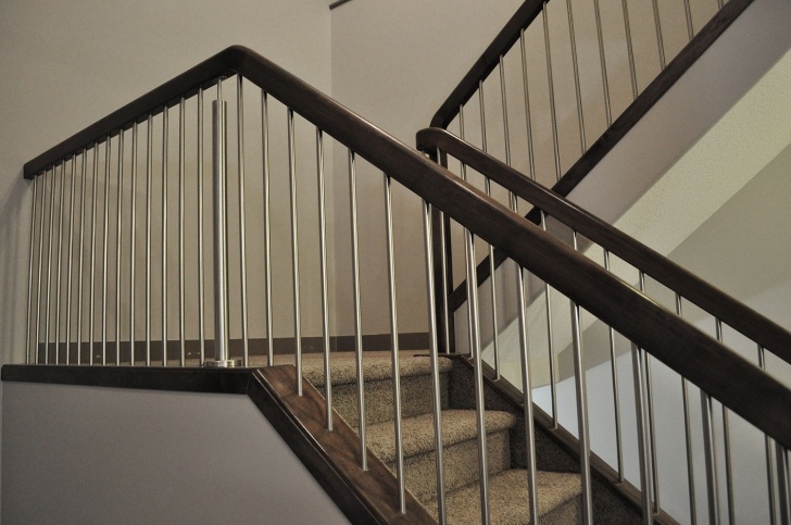 Super Cool Interior Metal Stair Railing Image 086