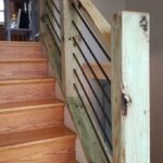 Super Cool Rustic Stair Railing Photo 383
