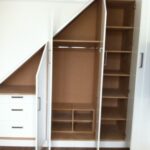 Super Cool Staircase Wardrobe Design Photo 559