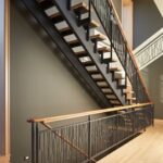 Surprising Metal And Wood Stairs Image 917
