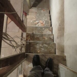 Narrow Basement Stairs