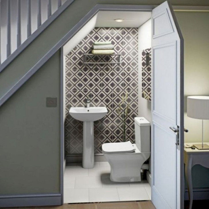 Top Under Stair Toilet Design Photo 091