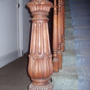 Wooden Staircase Pillar Designs