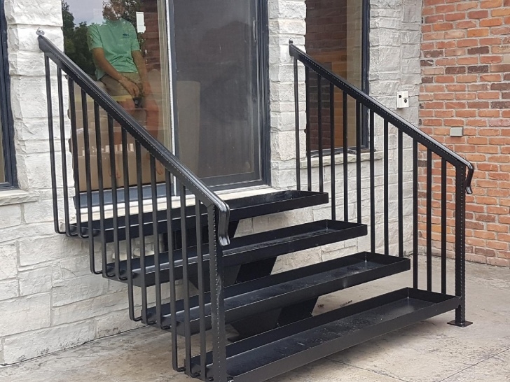 Wonderful Exterior Steel Stairs Image 517