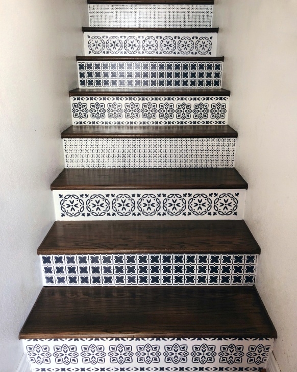 Wonderful Painted Wooden Stairs Image 817