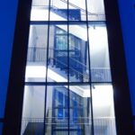 Wonderful Staircase Glass Window Design Image 865