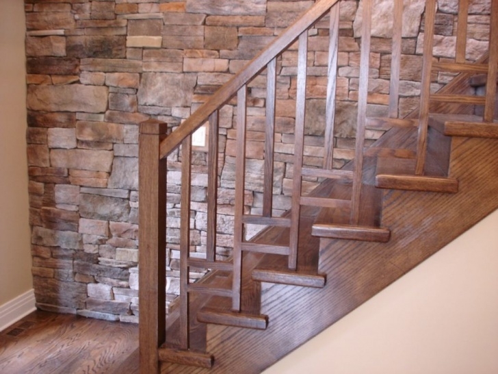 Wonderful Wood Stair Railings Interior Photo 569